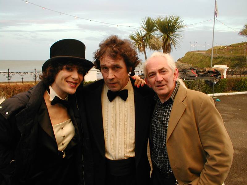 Pat Fallon on set during Breakfast on Pluto
